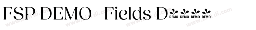 FSP DEMO   Fields D字体转换